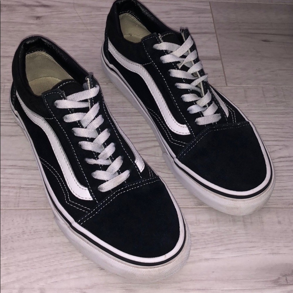 Vans Black Suede Leather Old School
